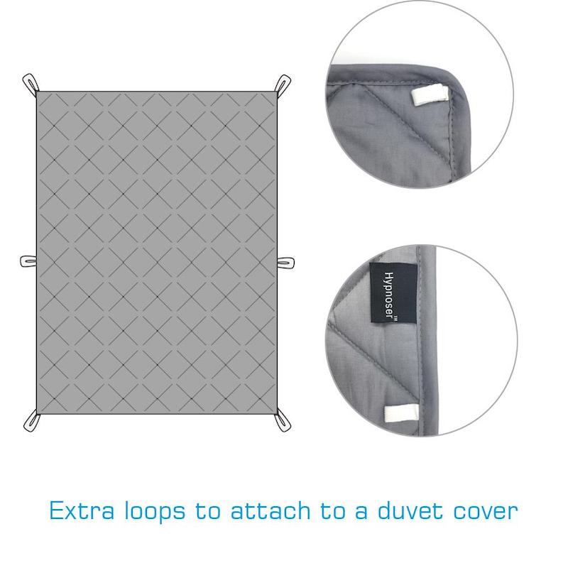 What are the loops on weighted blankets for new arrivals